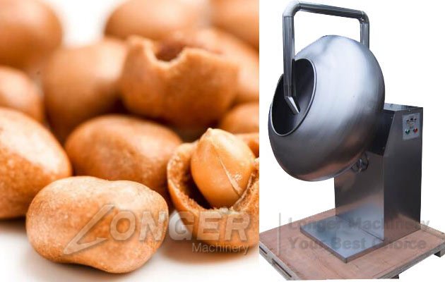 Nuts Coating Machine|Automatic Coated Peanut Processing Machine