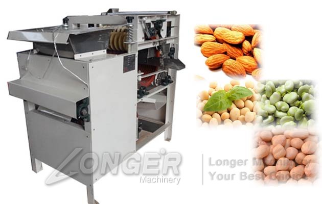Wet Peanuts Peeling Machine|Blanched Almond Badam Chickpeas Peeler Equipment