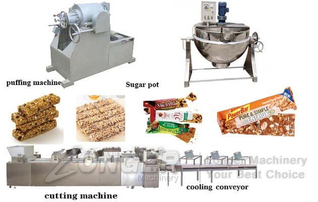 Puffed Cereal Bar Production Line|Automatic Energy Granola Bar Making Plant