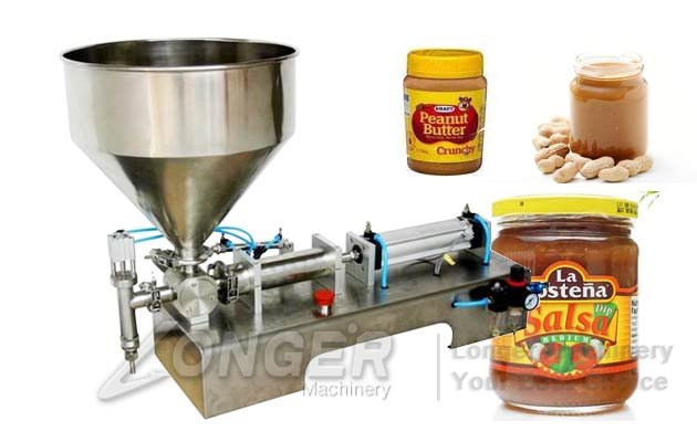 Stainless Steel Horizontal Paste Filling Machine|Mayonnaise Bottling Machine