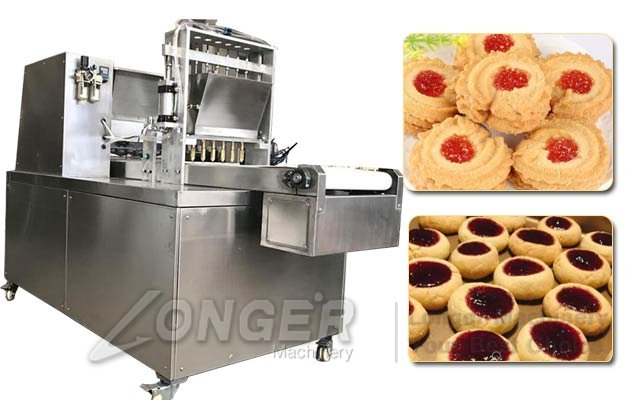 Automatic Jam-filled Cookies Production Machine|Jelly-filled Biscuit Snack Production Line