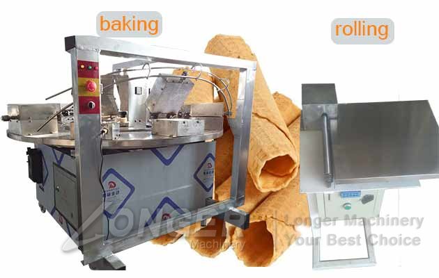 Commercial Waffle Rolls Barquillos Processing Line Price