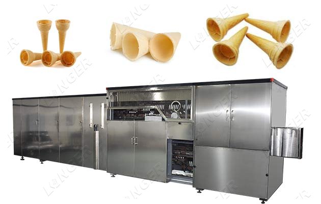 Automatic Ice Cream Wafer Cones Processing Line Price
