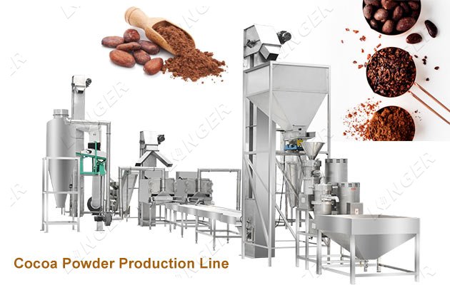 Automatic Cocoa Processing Machine Cocoa Powder Production Line