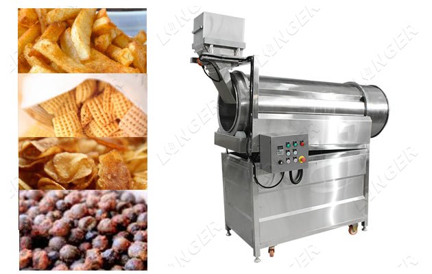 Single Drum Chips Snacks Flavouring Machine Manufacturer
