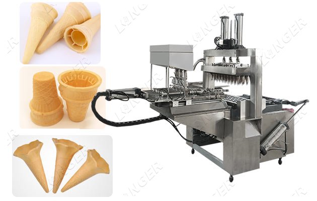 Industrial Ice Cream Wafer Cone Making Machine Equipment For Sale