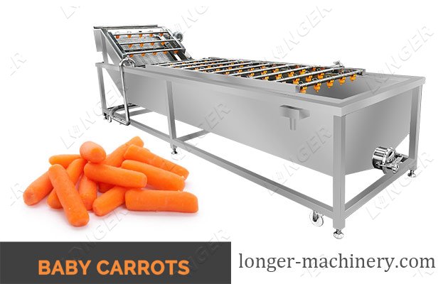 Baby Carrot Bubble Type Washing Cleaning Machine For Sale
