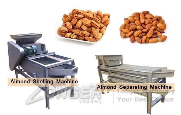 almond badam shelling and kernels separating machine