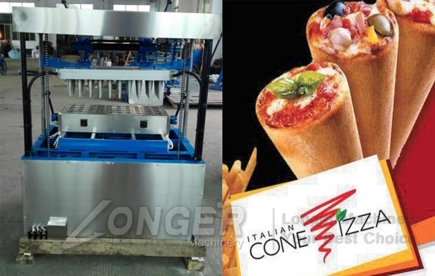 pizza cone forming machine