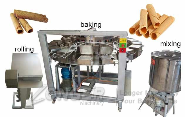waffle barquillos making machine