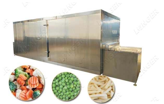 IQF process machine for french fries
