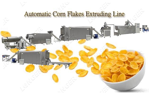 automatic corn flakes production line