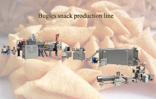 snack puffs frying line