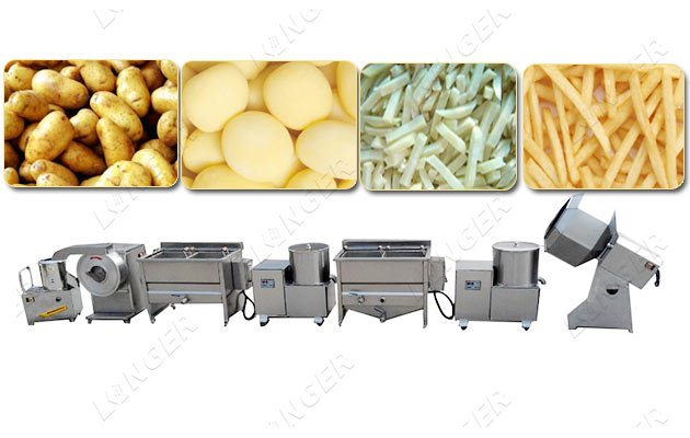 small scale french fries production line