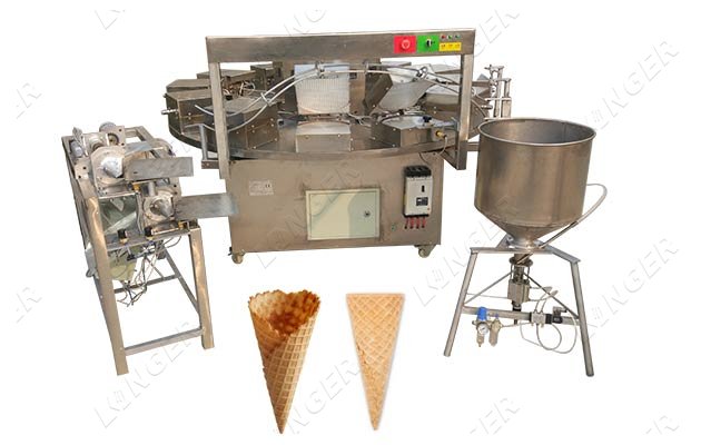 semi automatic waffle cone machine