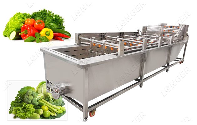 Automatic Bubble Type Fruit Vegetable Washing Machine|Seafood Fish Cleaner Equipment