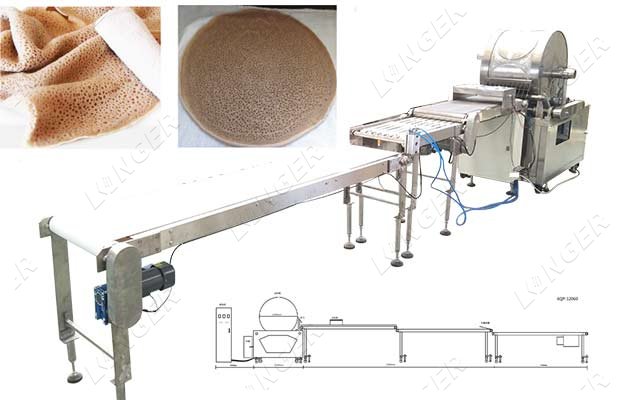 <b>Automatic Continuous Injera Making Machine Production Line For Sale</b>