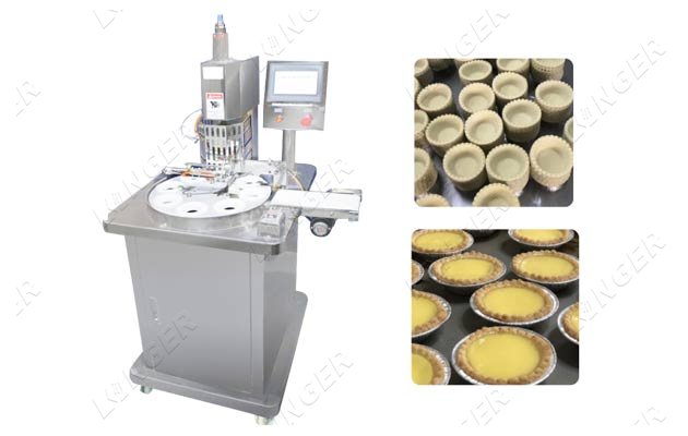 Commercial Egg Tart Shells Forming Machine 1500-1800pcs/h