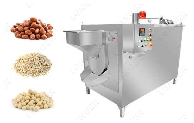 Drum Type Dry Fruits Roasting Machine Nuts Roaster Equipment