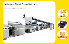 Industrial Crispy Biscuit Cookies Making Production Line