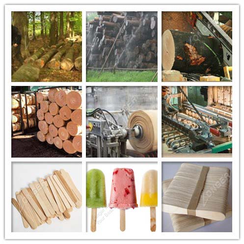 ice cream wood stick production line
