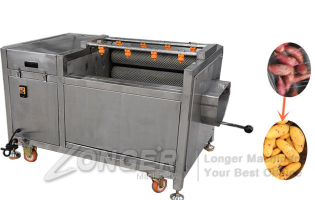 fruit washing and peeling machine