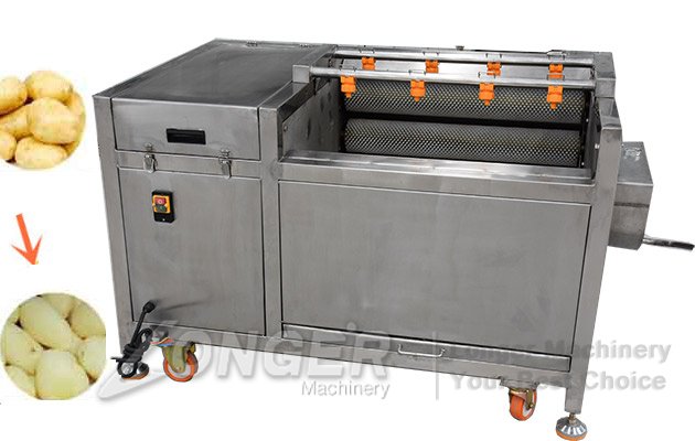 vegetables washing and peeling machine