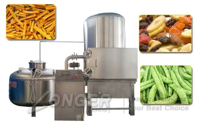snack chips vacuum frying machine