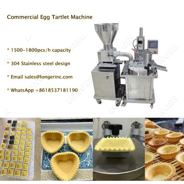 Automatic Commercial Tartlet Egg Tart Shells Press Machine
