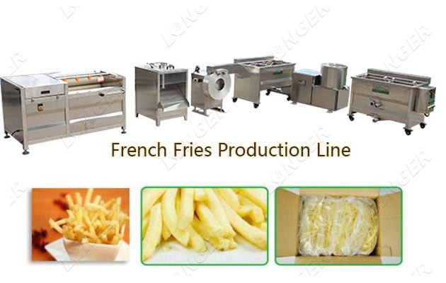 french fries production line price