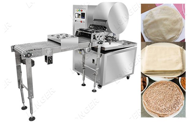 continuous spring roll wrapper machine