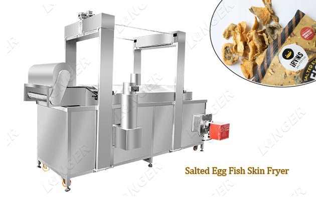 fish skin frying machine